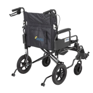 Alerta Attendant Transit 24 inch Heavy Duty Aluminium Wheelchair