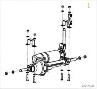 Complete Motor Assembly with Brake and Transaxle for Sunrise Sterling S400 mobility Scooter