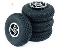 Complete Solid Wheel Set Of 4 300mm for Sunrise S425 Mobility Scooter