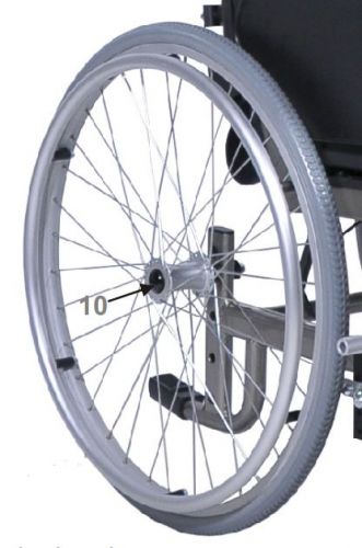 Rear Wheel and Tyre 24 Inch for Drive ID Soft Tilt In Space Wheelchair