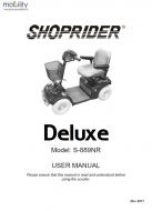 Shoprider Deluxe Manual
