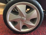 Complete Solid Wheel Set Of 4 for Kymco Maxi XLS Mobility Scooter
