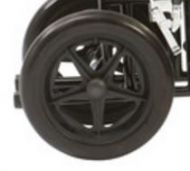 Rear Wheel for Drive Bariatric Transport Wheelchair