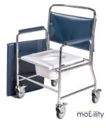 Roma Heavy Duty Mobile Commode Chair